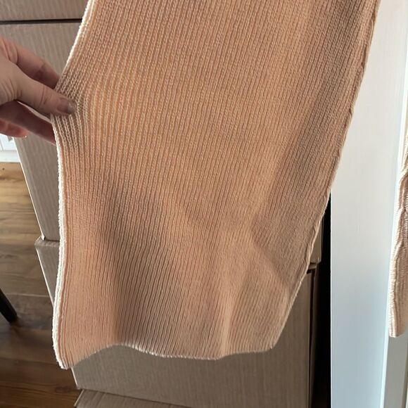 NEW Alc martell high waist crop knit flare womens pants desert rose - Picture 6 of 15